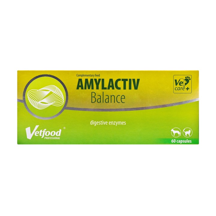 VETFOOD Amylactiv Balance - integratori alimentari per cani e gatti - 60pcs