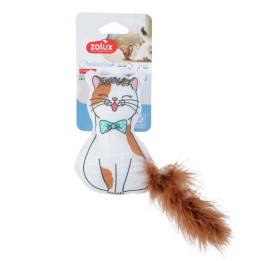 ZOLUX Chatouille Cat con piume e erba gatta - gioco per gatto - 13cm
