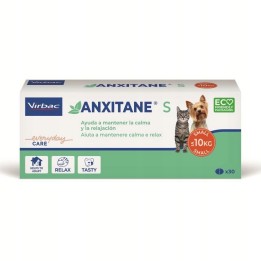 VIRBAC Anxitane S - integratore alimentare per cani e gatti - 30 capsule