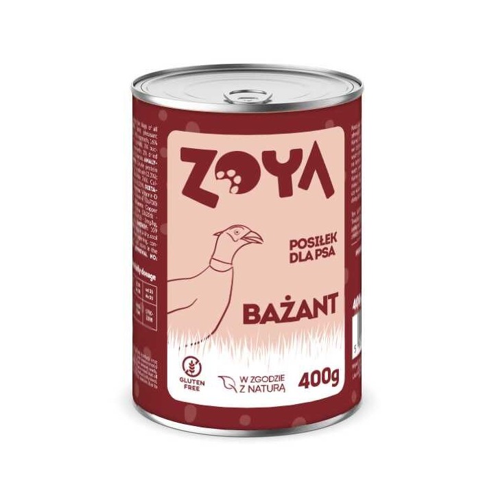 ZOYA Fagiano - cibo umido cani - 400g