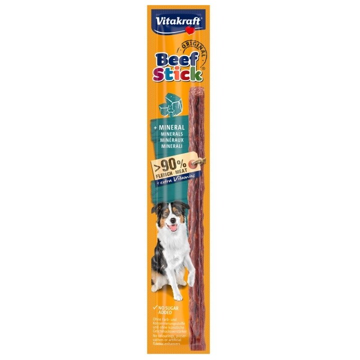 VITAKRAFT Beef Stick Original plus Minerali - snack per cani - 12g