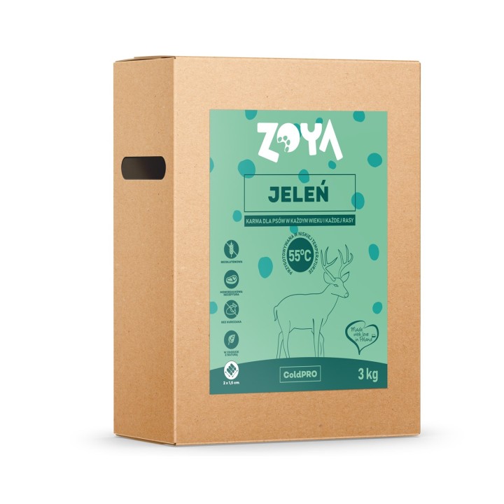 ZOYA ColdPRO cervo - cibo secco per cani - 3kg