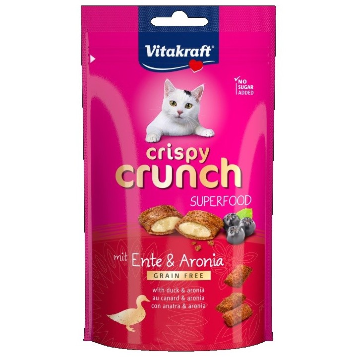 VITAKRAFT Crispy Crunch Anatra con aronia - snack per gatti - 60g