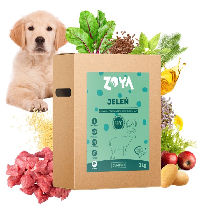 ZOYA ColdPRO cervo - cibo secco per cani - 3kg