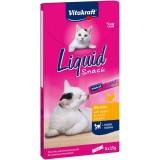 VITAKRAFT Liquid Snack Pollo - snack per gatti - 6 x 15g