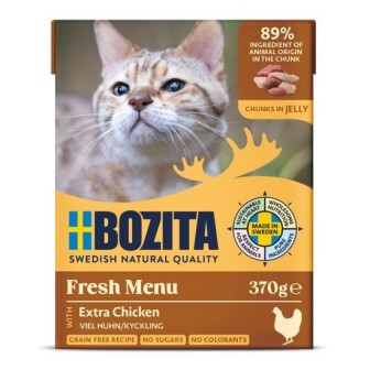 BOZITA Pollo in gelatina - Cibo umido per gatti - 370 g