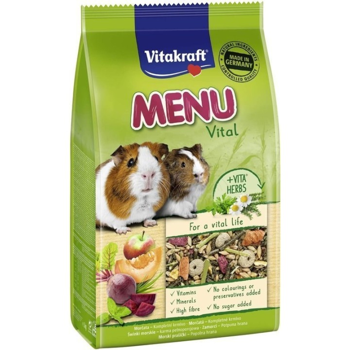VITAKRAFT Menu Vital - cibo per porcellini d'india - 1kg