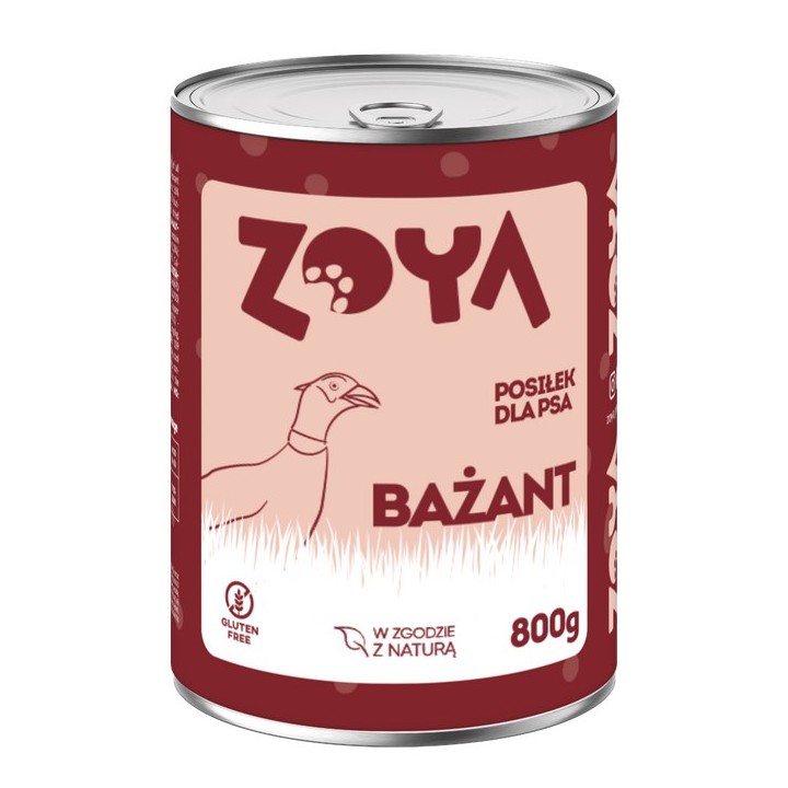 ZOYA Fagiano - cibo umido cani - 800g