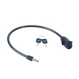 Cavo per bicicletta con chiave 10 mm - YCK0/10/60/2 nero