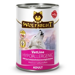 WOLFSBLUT VetLine Hypoallergenic cavallo - cibo umido per cani - 395g