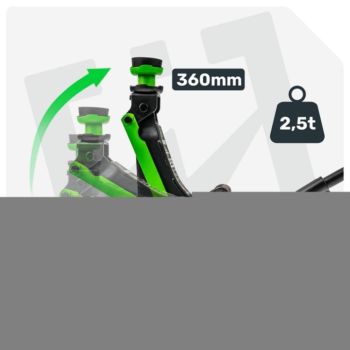 Cric a profilo basso 80–360 mm 2.5 t W22001 WUBER