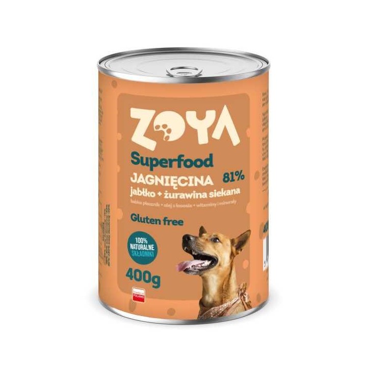 ZOYA Superfood Agnello - cibo umido cani - 400g