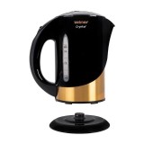 Zelmer ZCK7630 Bollitore elettrico Crystal Gold da 1,7 litri 2200W nero e oro