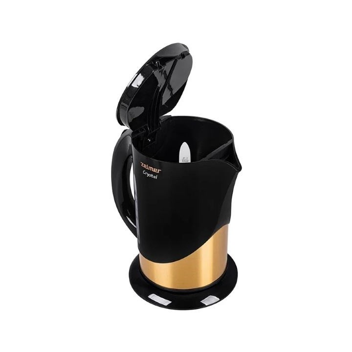 Zelmer ZCK7630 Bollitore elettrico Crystal Gold da 1,7 litri 2200W nero e oro
