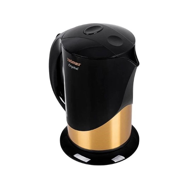 Zelmer ZCK7630 Bollitore elettrico Crystal Gold da 1,7 litri 2200W nero e oro