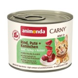 ANIMONDA Carny Adult Manzo tacchino e coniglio - cibo umido per gatti - 200g
