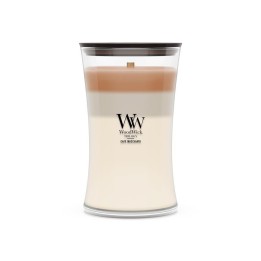 WoodWick Café Macchiato Candela in cera Cilindro caffè bianco marrone 1 pz