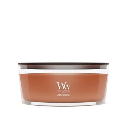 WoodWick Candela in cera Praline di zucca Ellisse marrone 1 pz