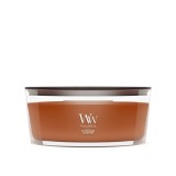 WoodWick Candela in cera Fumo di zafferano Ellisse marrone 1 pz