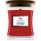 Candela profumata media WOODWICK Hourglass media bacche cremisi 275 g 1 pezzo