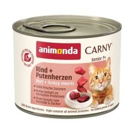ANIMONDA Carny Senior Manzo e cuori di tacchino - cibo umido per gatti - 200g