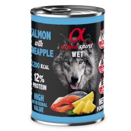 ALPHA SPIRIT WET Salmone con ananas - cibo umido per cani - 400g
