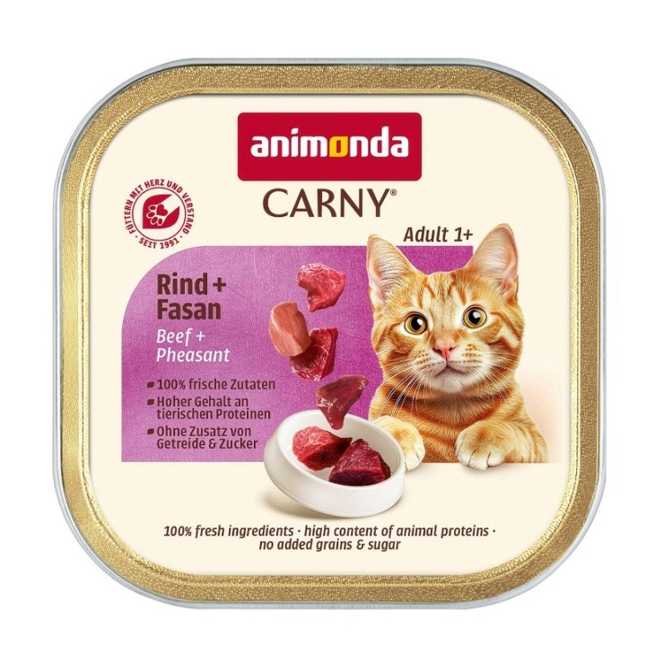 ANIMONDA Carny Adult Manzo e fagiano - cibo umido per gatti - 85g