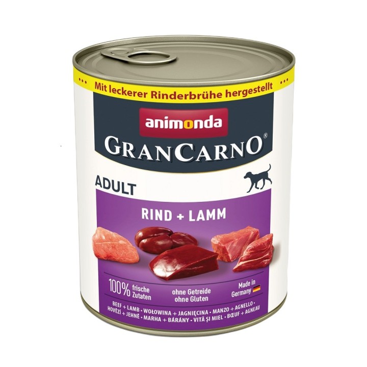 ANIMONDA GranCarno Original Adult Manzo con agnello - cibo umido per cani - 800 g
