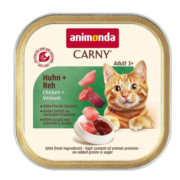 ANIMONDA Carny Adult Pollo e selvaggina - cibo umido per gatti - 85g