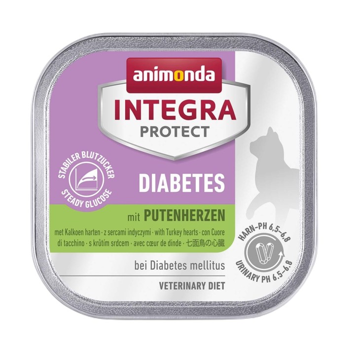ANIMONDA Integra Protect Diabetes Cuori di tacchino - cibo umido per gatti - 100g