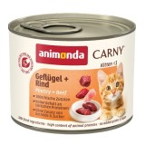 ANIMONDA Carny Kitten Pollame Manzo - cibo umido per gatti - 200 g