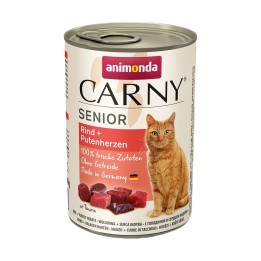 ANIMONDA Carny Senior Manzo e cuori di tacchino - cibo umido per gatti - 400g