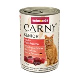 ANIMONDA Carny Senior Manzo e cuori di tacchino - cibo umido per gatti - 400g