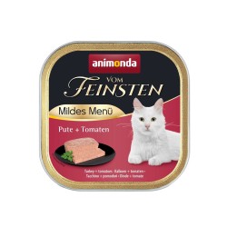 ANIMONDA Vom Feinsten Adult Mildes Menü tacchino con pomodori - cibo umido per gatti - 100g