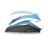 Zelmer ZIR0500 ferro da stiro a vapore piastra in acciaio inossidabile 1100 W nero blu bianco
