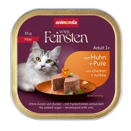 ANIMONDA Vom Feinsten Adult Patè Pollo e tacchino - cibo umido per gatti - 85g