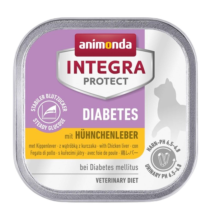 ANIMONDA Integra Protect Diabetes Fegato di pollame - cibo umido per gatti - 100g