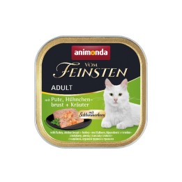ANIMONDA Vom Feinsten Adult Tacchino petto di pollo e erbe aromatiche - cibo umido per gatti - 100g