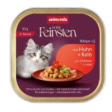 ANIMONDA Vom Feinsten Kitten in Salsa Pollo e vitello - cibo umido per gatti - 85g