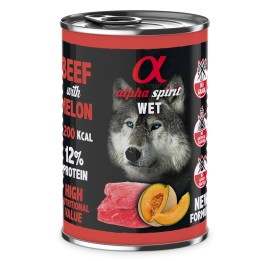ALPHA SPIRIT WET Vitello con melone - cibo umido per cani - 400 g