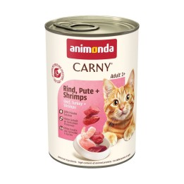 ANIMONDA Carny Adult Manzo tacchino gamberetto - cibo umido per gatti - 400g
