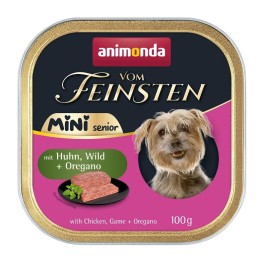 ANIMONDA Vom Feinsten Senior Mini pollo con selvaggina e origano - cibo umido per cani - 100g