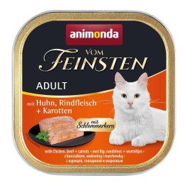 ANIMONDA Vom Feinsten Adult Pollo manzo e carote - cibo umido per gatti - 100g