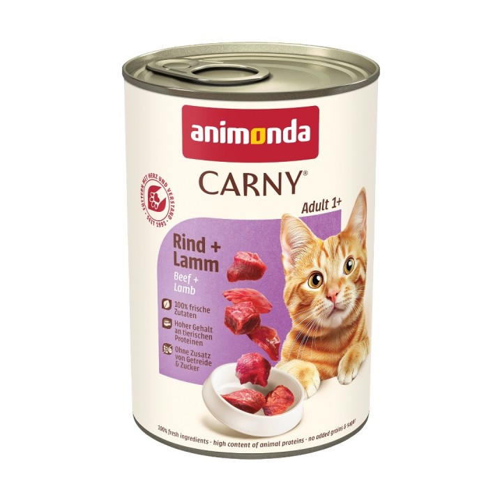 ANIMONDA Carny Adult Manzo e agnello - cibo umido per gatti - 400g