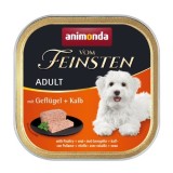 ANIMONDA Vom Feinsten Adult Pollame e vitello - cibo umido per cani - 150g