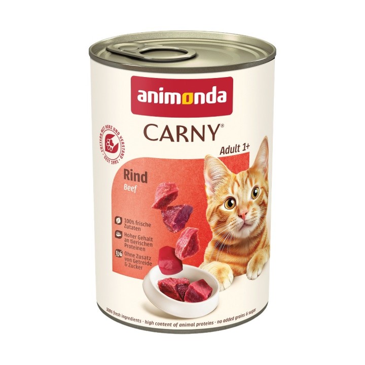 ANIMONDA Carny Adult Mono Manzo - cibo umido per gatti - 400g