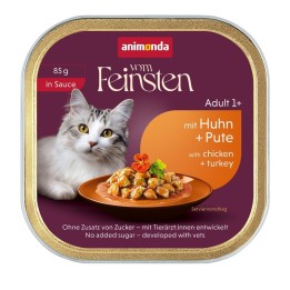 ANIMONDA Vom Feinsten Adult in Salsa Pollo e tacchino - cibo umido per gatti - 85g