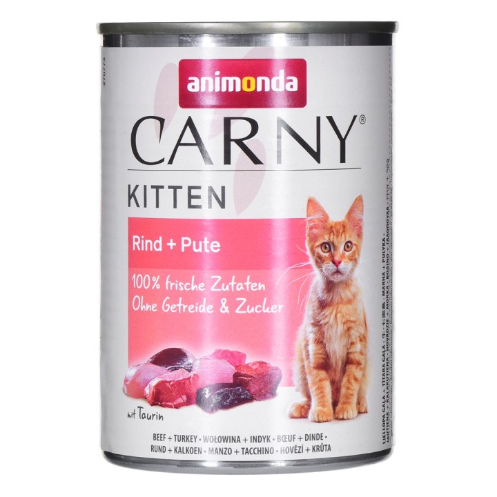 ANIMONDA Carny Kitten Manzo Tacchino - cibo umido per gatti - 400 g