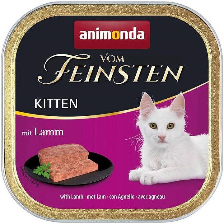 ANIMONDA Vom Feinsten Kitten Agnello - cibo umido per gatti - 100g