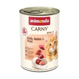 ANIMONDA Carny Kitten Vitello pollo tacchino - cibo umido per gatti - 400g